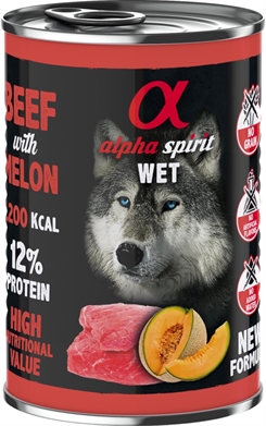 Beef with melon 400 g - Dåsemad - Alpha Spirit